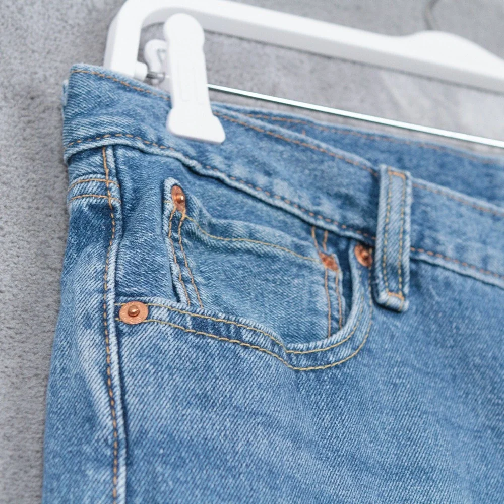 LEVIS 501 93 Premium Straight Leg Button Fly Denim Jeans Blue Sz 34x29